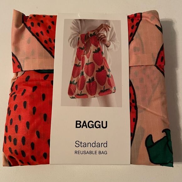 BAGGU Other - BAGGU Reusable Standard Bag Graphic Strawberry EcoFriendly Reusable Errands